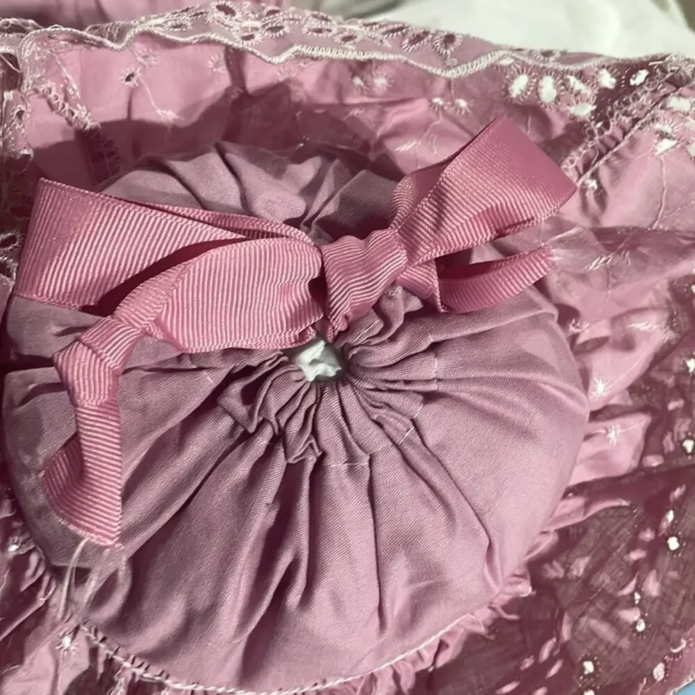 Rose colored pillows bolster round and rectangular removable covers nwot